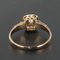 French 19th Century Square Diamonds 18 Karat Rose Gold Ring, Image 5