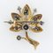 19th Century French Diamond Rose Gold Tree Brooch by Silver 12
