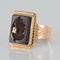 19th Century French Napoleon Third Carnelian Intaglio Gold Signet Ring 3