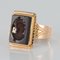 19th Century French Napoleon Third Carnelian Intaglio Gold Signet Ring, Image 3