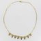 French Art Deco Yellow Gold and White Gold Drapery Necklace 7