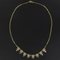 French Art Deco Yellow Gold and White Gold Drapery Necklace, Image 4