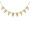 French Art Deco Yellow Gold and White Gold Drapery Necklace 1