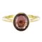 Solitaire Rhodolith Garnet Ring 1