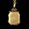 Napoleon III French Rectangular Gold Locket 4