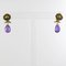 Baume Gold Amethyst Briolette Dangle Earrings, Set of 2, Image 5