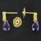 Baume Gold Amethyst Briolette Dangle Earrings, Set of 2 2