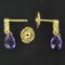 Baume Gold Amethyst Briolette Dangle Earrings, Set of 2, Image 2