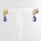 Baume Gold Amethyst Briolette Dangle Earrings, Set of 2, Image 4