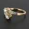 French Diamond 18 Carat Yellow Gold and Platinum Engagement Ring 5