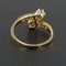 French Diamond 18 Carat Yellow Gold and Platinum Engagement Ring 4