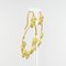 Italian Matte Vermeil Crystal Mask Hoop Earrings, Set of 2, Image 5