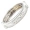 Brushed 18 Carat White Gold and Diamond Band Ring, Image 1