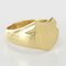 French 18 Karat Yellow Gold Signet Ring 3