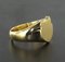 French 18 Karat Yellow Gold Signet Ring 7