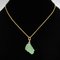 Engraved Emerald and 18 Karat Gold Pendant Charm, 1960s 3