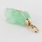 Engraved Emerald and 18 Karat Gold Pendant Charm, 1960s 6