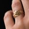 French 19th Century 18 Karat Rose and Yellow Gold Promise Ring 11