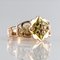 Bague Promise en Rose Massif et Or Jaune 18 Carat, France 7