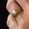 19th Century 0.80 Carat Diamond and 18 Karat Yellow Gold Bangle Ring 5