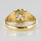 19th Century 0.80 Carat Diamond and 18 Karat Yellow Gold Bangle Ring 10