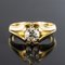 19th Century 0.80 Carat Diamond and 18 Karat Yellow Gold Bangle Ring 3