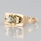 Bague Tank Diamond & Or Jaune 18 Carat, 1940s 7