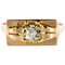 Diamond and 18 Karat Yellow Gold Tank Ring, 1940s 1