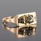 Diamond and 18 Karat Yellow Gold Tank Ring, 1940s 4