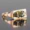 Ring aus 18 Karat Gelbgold in Diamanten-Optik, 1940er 4