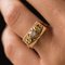 Ring aus 18 Karat Gelbgold in Diamanten-Optik, 1940er 9