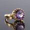 French Gold Amethyst Ring, 1900s, Image 12
