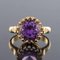 French Gold Amethyst Ring, 1900s, Image 13