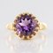 Französischer Gold Amethyst Ring, 1900er 10