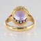 Französischer Gold Amethyst Ring, 1900er 11