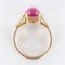 Pink Tourmaline 18 Carat Gold Leaves Ring, 1960s 13