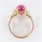 Pink Tourmaline 18 Carat Gold Leaves Ring, 1960s, Image 13