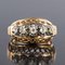 Diamond Gold Platin Kuppel Ring, 1950er 13