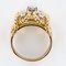 Diamond 18 Karat Yellow Gold Cords Dome Ring, 1960s 15