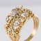 Anneau Diamond Dome 18 Carat en Or Jaune, 1960s 6