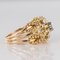 Anneau Diamond Dome 18 Carat en Or Jaune, 1960s 10