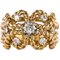 Diamond 18 Karat Yellow Gold Cords Dome Ring, 1960s 1