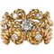 Diamond 18 Karat Yellow Gold Cords Dome Ring, 1960s, Image 1