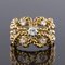 Diamond 18 Karat Yellow Gold Cords Dome Ring, 1960s 13