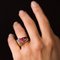 French Calibrated Ruby and Gold Tank Ring, Image 6