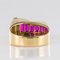 French Calibrated Ruby and Gold Tank Ring, Image 5