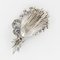 French Sapphire, Diamond, Platinum and White Gold Bouquet Brooch, 1950s, Image 17