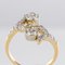 Französischer Diamant-Gold-Platin-Ring 10