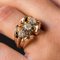 French Diamond and Gold Tank Ring 6