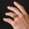 French Diamond and Gold Tank Ring 10